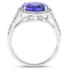 Image 2 : 4.45ct Tanzanite 14K White Gold Ring