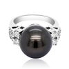 Image 1 : 13mm PEARL 14K WHITE Gold 8gm Ring