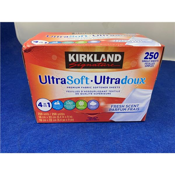 Kirkland Ultra Soft Premium Fabric Softener Sheets (250 shts)