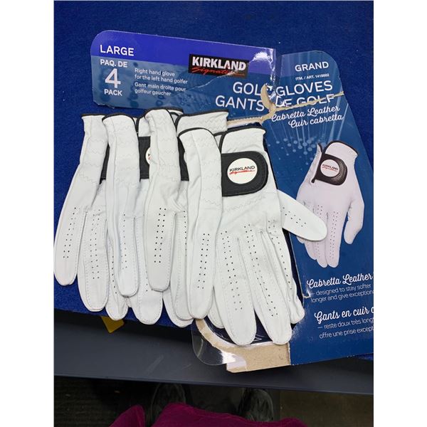 Kirkland Large Golf Gloves (4pk)