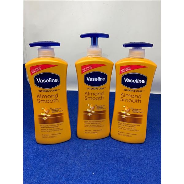 Vaseline Almond Smooth Intensive Care Lotion (3 x 1000ml)