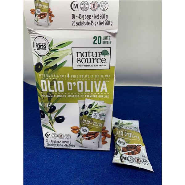 Nature Source Olio o'Olivia Premium Almonds (20 x 45g)