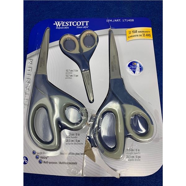 Westcott Lot of 3 Scissors