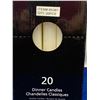 Image 2 : Deco Lite Dinner Candles (20pcs) White