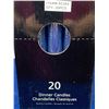 Image 2 : Deco Lite Dinner Candles (20pcs) Blue