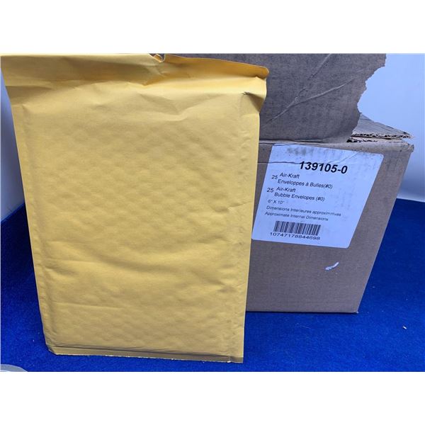 25 Air-Kraft Bubble Envelopes (6in x 10in)