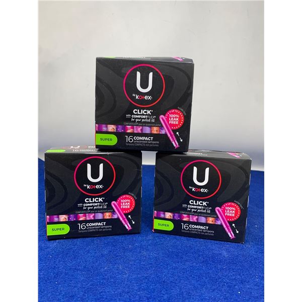 U by Kotex Super Absorbent Tampons (3 x 16)