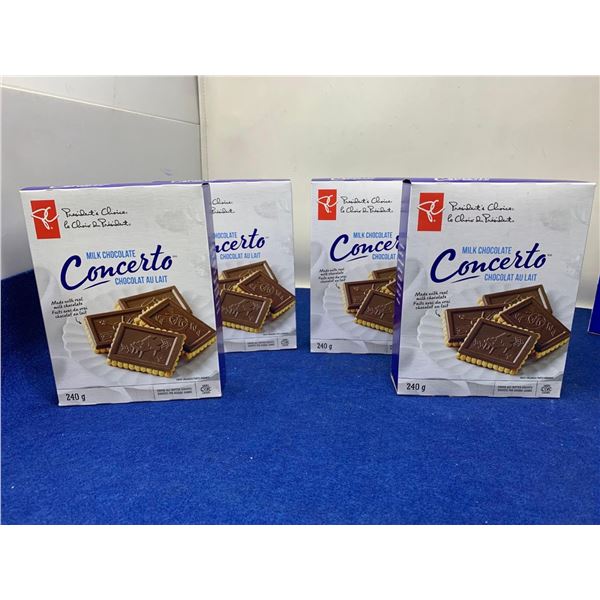 Presidents Choice Milk Chocolate Concerto Cookies (4 x 240g)
