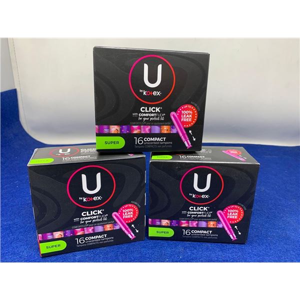 U by Kotex Tampons-Super (3 x 16)