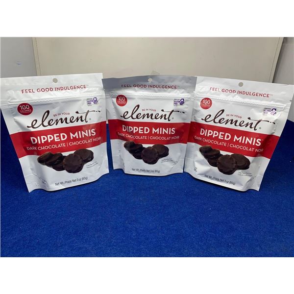Element Dipped Minis Dark Chocolate Candy (3 x 85g)