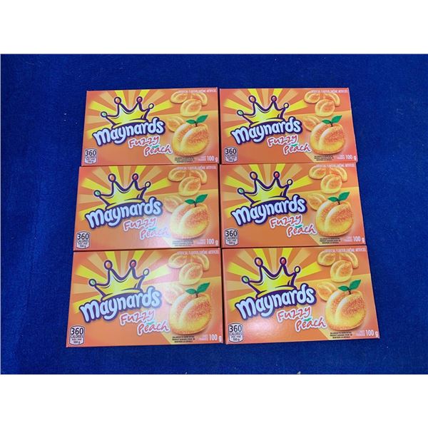Maynards Fuzzy Peach Candy (6 x 100g)