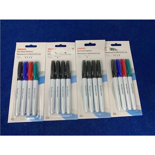 Staples Assorted Dry Erase Markers (4 x 4)