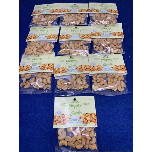 Mighty Marked Cashews Roasted & Salted (10 x 35g)