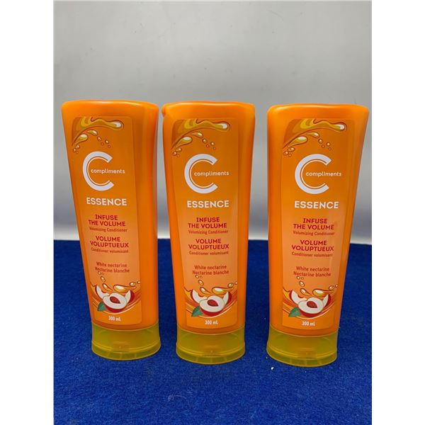 Compliments Volumizing Conditioner (3 x 300ml) White Nectarine