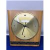 Image 1 : Vintage Midcentury Modern Diehl Dilectron Electro Wall Clock - Wood with Design