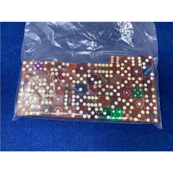 Lot of Aprox: 64 Assorted Casino Dice