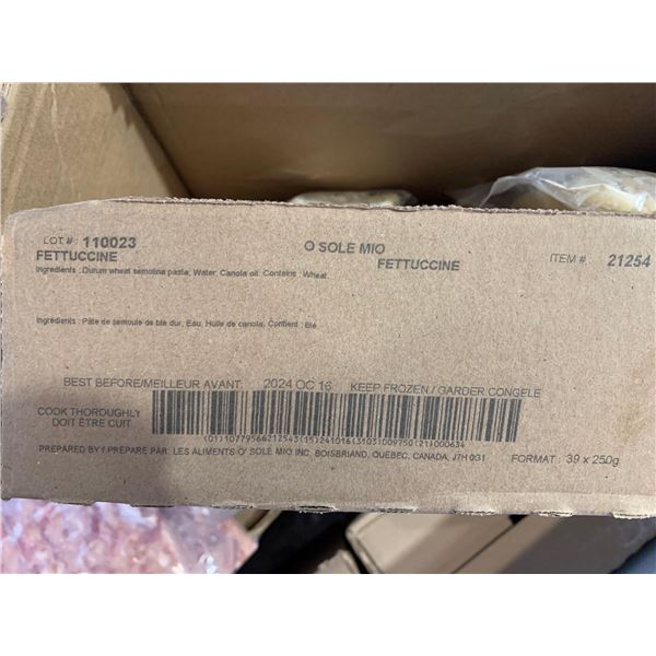 FROZEN - O Sole Mio Individually Packaged Fettuccine Noodles 39x250g