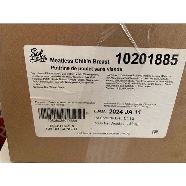 FROZEN - Meatless Chik'n Breast 4.50Kg