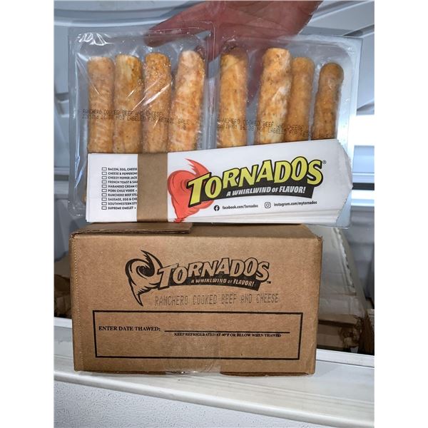 FROZEN -  Ranchero Cooked Beef and Cheese Taquito Style Tornados 2 Kg (4.5Lbs)