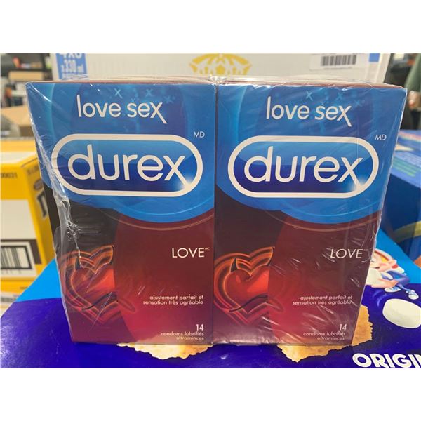 Durex Love Sex Ultra Fine Lubricated Condoms 14/ box x 6 boxes