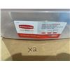 Image 2 : Rubbermaid 9.4L Storage Containers Lot of 2