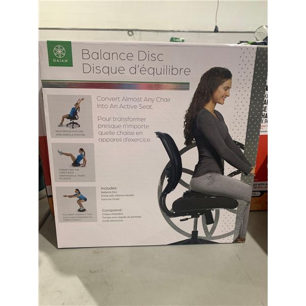 Gaiam Balance Disc Converts almost any chair into an Active Seat