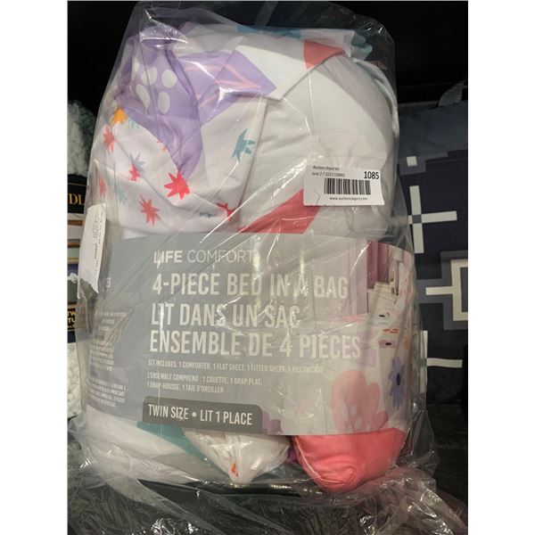 Life Comfort 4 - Piece Bed in a Bag Twin Size