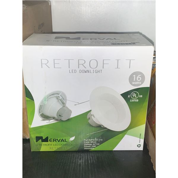 Erval 6" Retrofit LED Downlight Color White