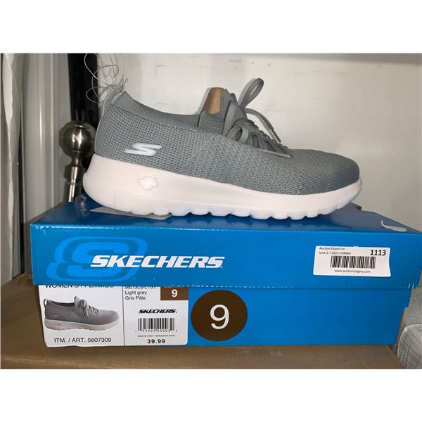 Sketchers Womens Light Grey Size 9 Shoes