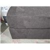 Image 2 : Dark Grey Cloth Oversized Accent Ottoman 38" x 38"