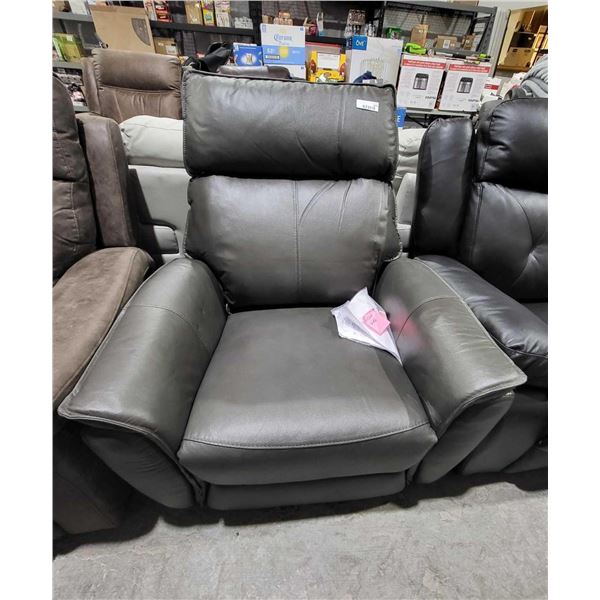NEW Leather Power Recliner Dark Grey Missing Power Cord
