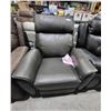 Image 1 : NEW Leather Power Recliner Dark Grey Missing Power Cord