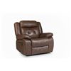 Image 1 : NEW in Box Brown Saddle Leather Recliner Chair