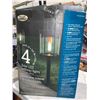 Image 3 : Pack of 4 LED Solar Pathway Lights Vintage Style