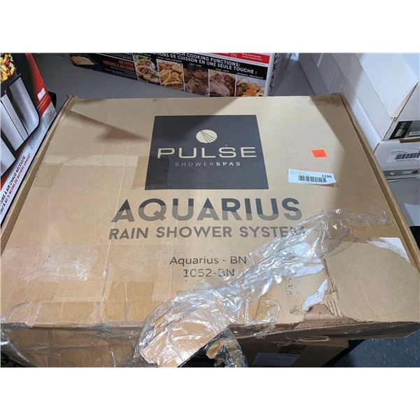PULSE ShowerSpas 1052-BN Aquarius Shower System with 8" Rain Showerhead and Magnetic Attached Hand S