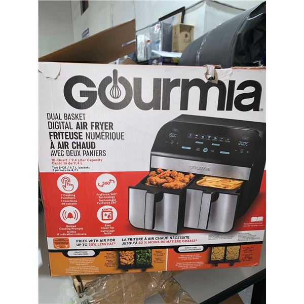 Gourmia Dual Drawer Digital Air Fryer