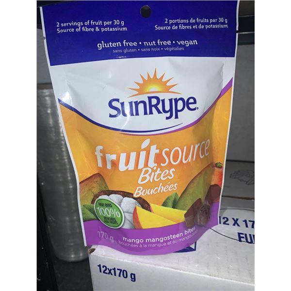 SunRype Fruit Source Mango Mangosteen Bites 12 x 170g