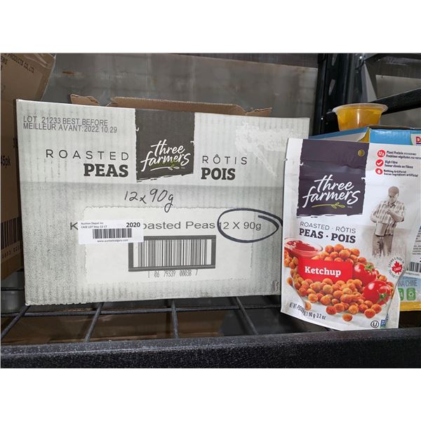 Three Farmers "Ketchup" Roasted Peas 12x90g