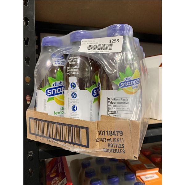 Diet Snapple Diet Lemon Tea 12 x 473ml