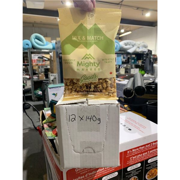 Mighty Marked Roasted Salted Peanuts 12 x 140g