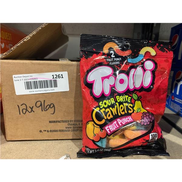 Trolli Sour Brite Crawlers Fruit Punch 12 x 96g
