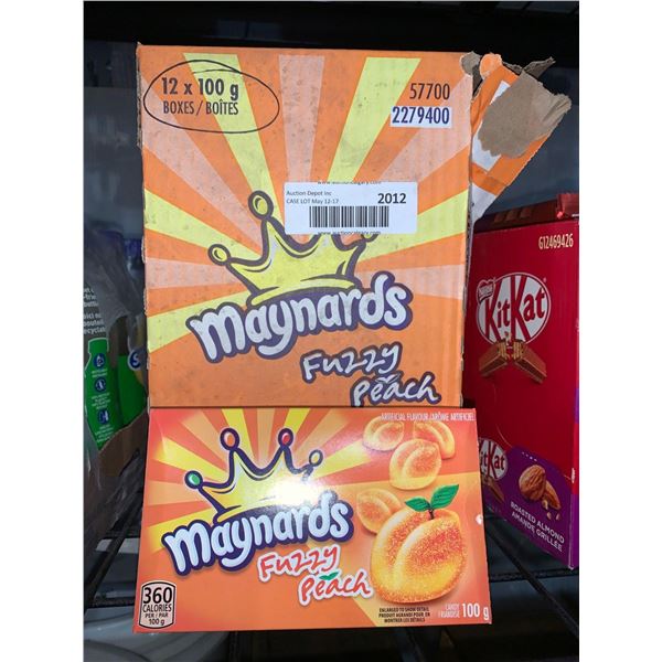 Maynards Fuzzy Peach Candy 12x100g Boxes