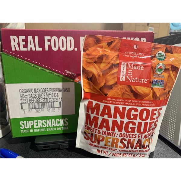 Real Food Mangoes Sweet & tangy Super Snack 6 x 3oz