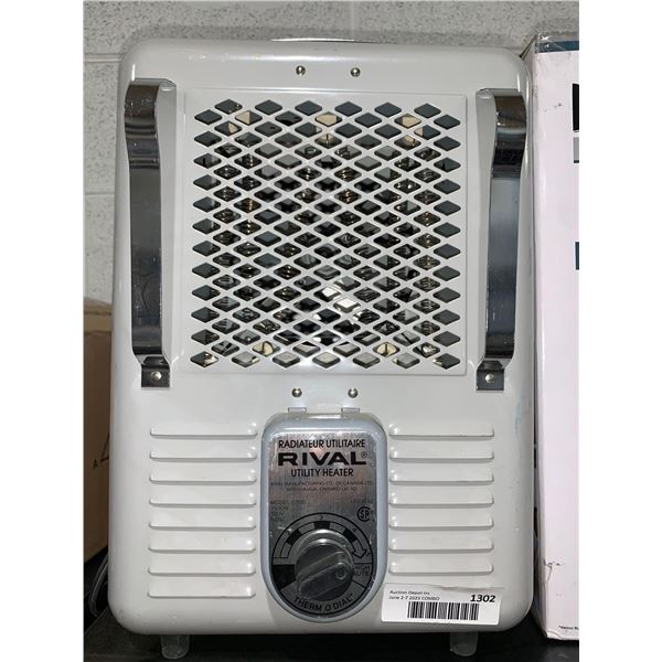 Rival Utility Heater 1500W 120V 60 Hz