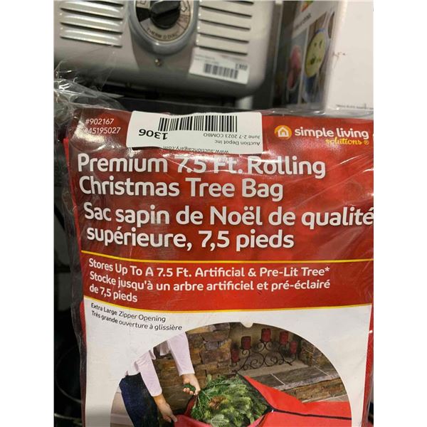 Simple Living Premium Rolling Christmas Tree Bag