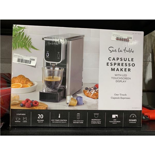 Sur La Table Capsule Espresso Maker with LED Touch Screen