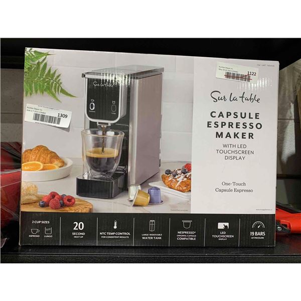 Sur La Table Capsule Espresso Maker with LED Touch Screen