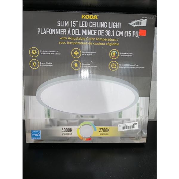Koda Slim 15" LED Ceiling Light