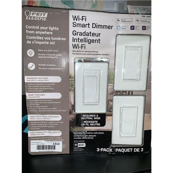 Feit Electric Wi-Fi Smart Dimmer 3 Pack