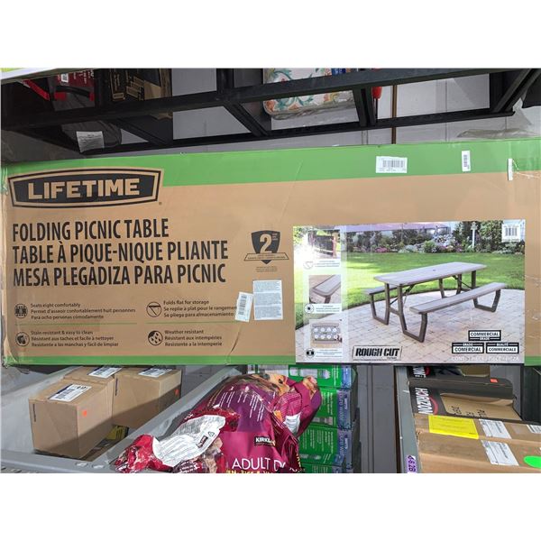 Lifetime Folding Metal & Resin Picnic Table